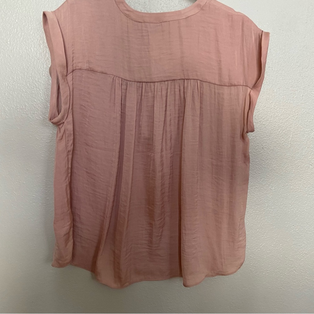 RACHEL Rachel Roy Soft Pink Cap Sleeve Blouse - Picture 4 of 6